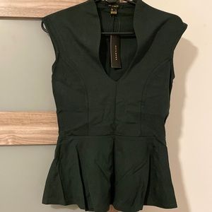 Revamped peplum top size large